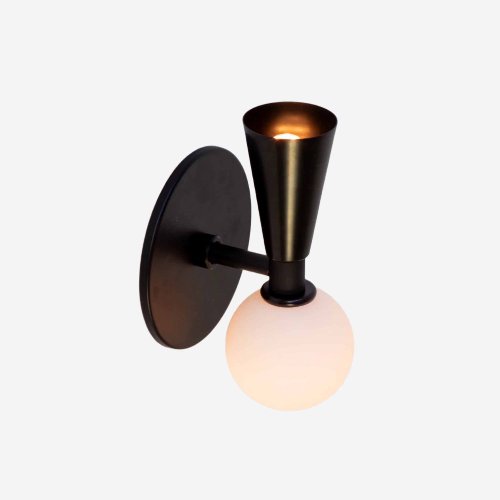 Shapes Sconce - Small, Black