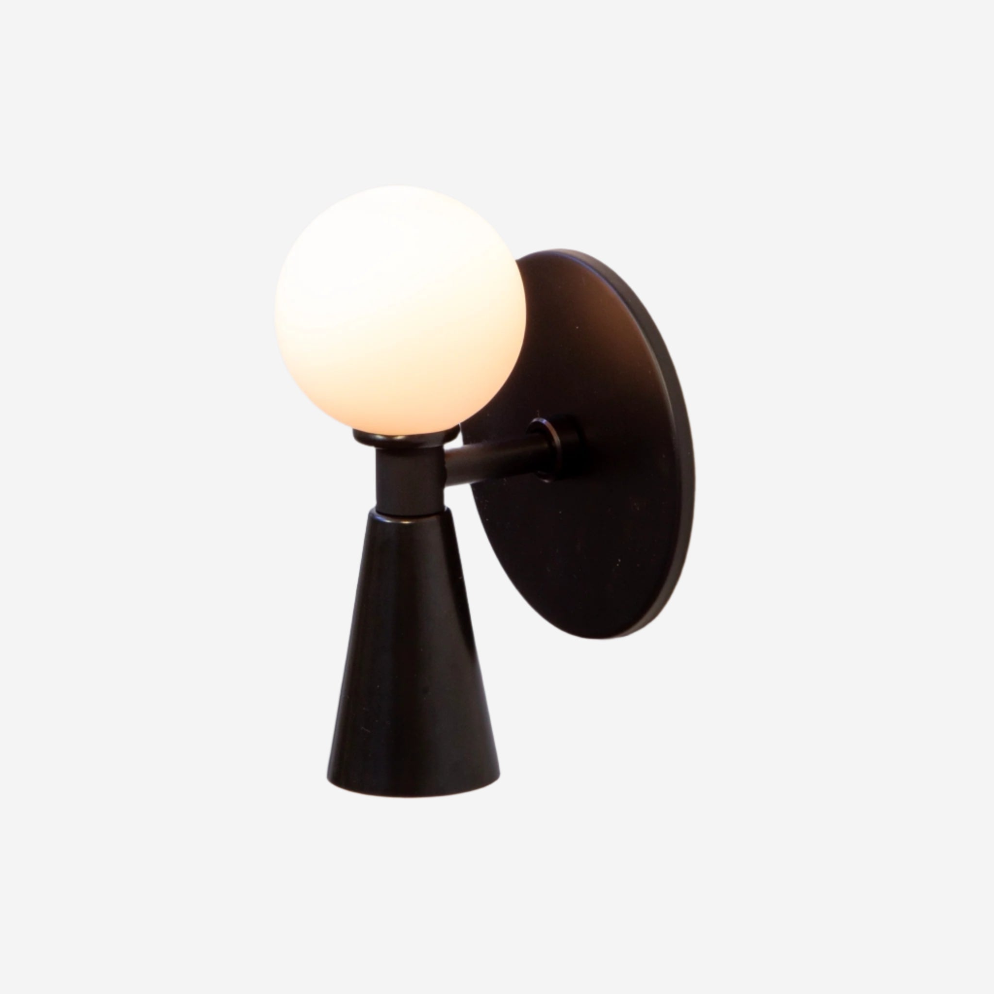 Shapes Sconce - Small, Black