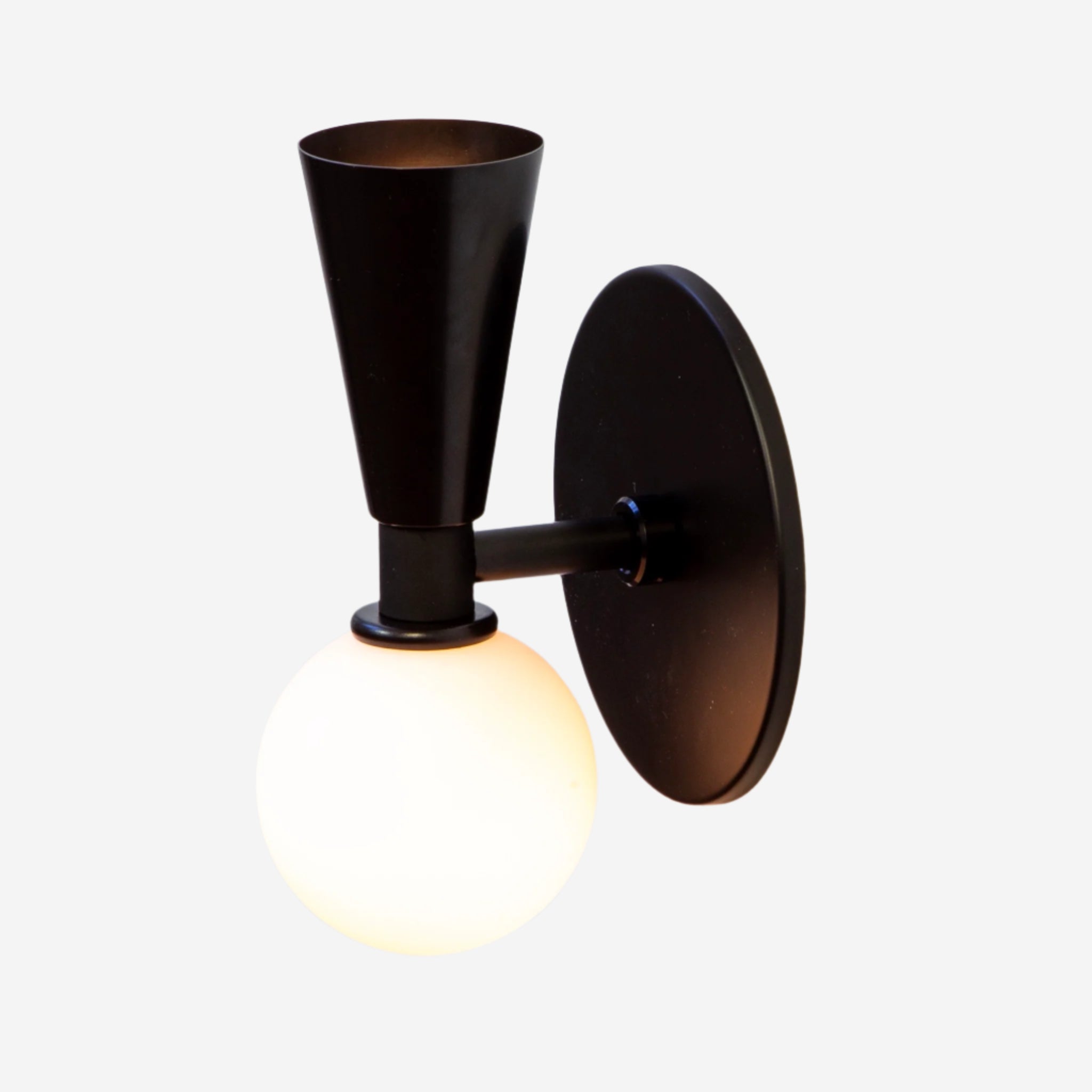 Shapes Sconce - Small, Black